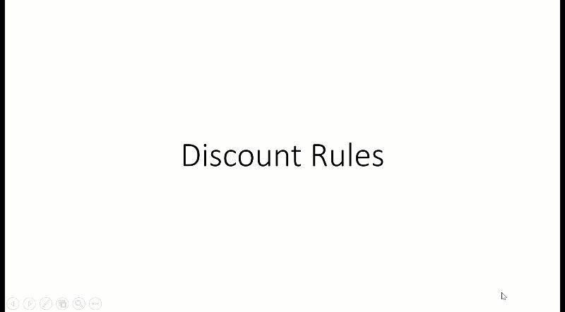 Discount rules