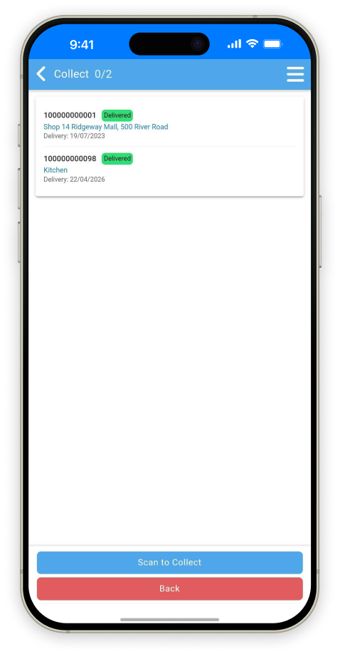 Streamline Distribution App proof of delivery